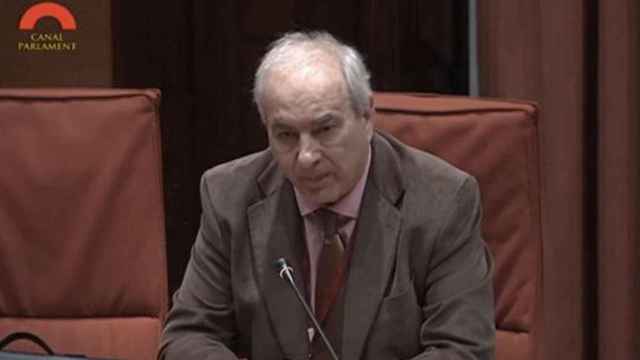 El ex jefe de prensa de Pujol Ramón Pedrós en una comparecencia en el Parlament en 2015 / CANAL PARLAMENT