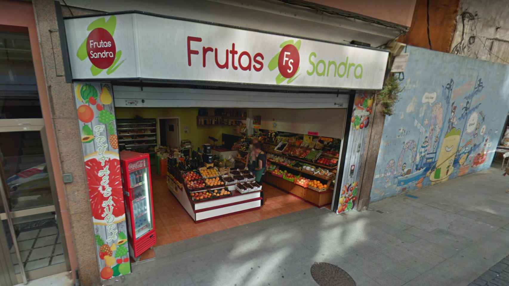 Entrada de la tienda de la frutera agredida, Sandra Castro, por vender productos catalanes / GOOGLE MAPS