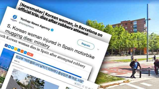 Cuatro cabeceras editadas en Seúl (Corea del Sur), dando cuenta de la muerte de la diplomática Hyewon Kim en Barcelona / CG