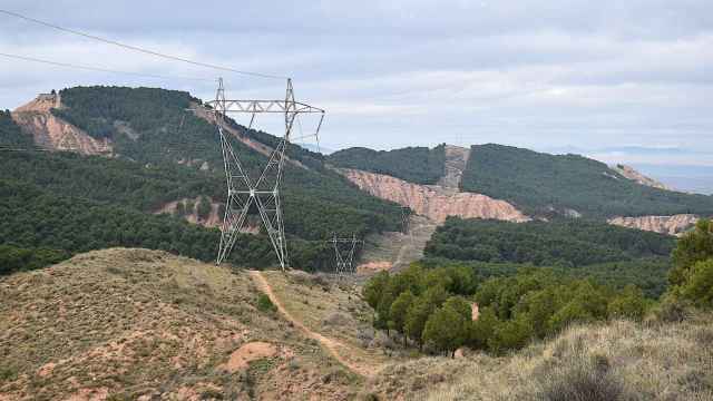 Un parque forestal de Cataluña partido por las líneas de electricidad / REE