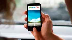 App de BlaBlaCar en un dispositivo móvil