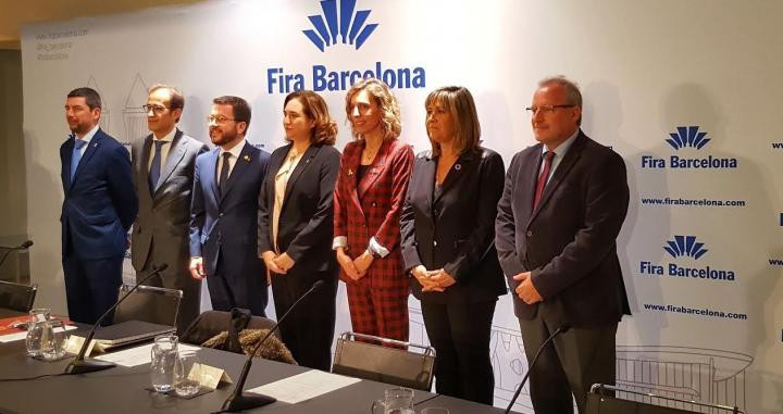 Representantes de todas las instituciones accionistas de Fira de Barcelona / EUROPA PRESS