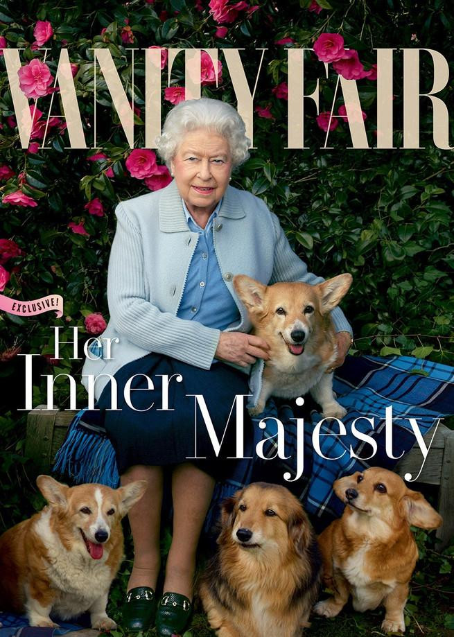 La reina Isabel II protagoniza la portada de 'Vanity Fair' con sus corgis