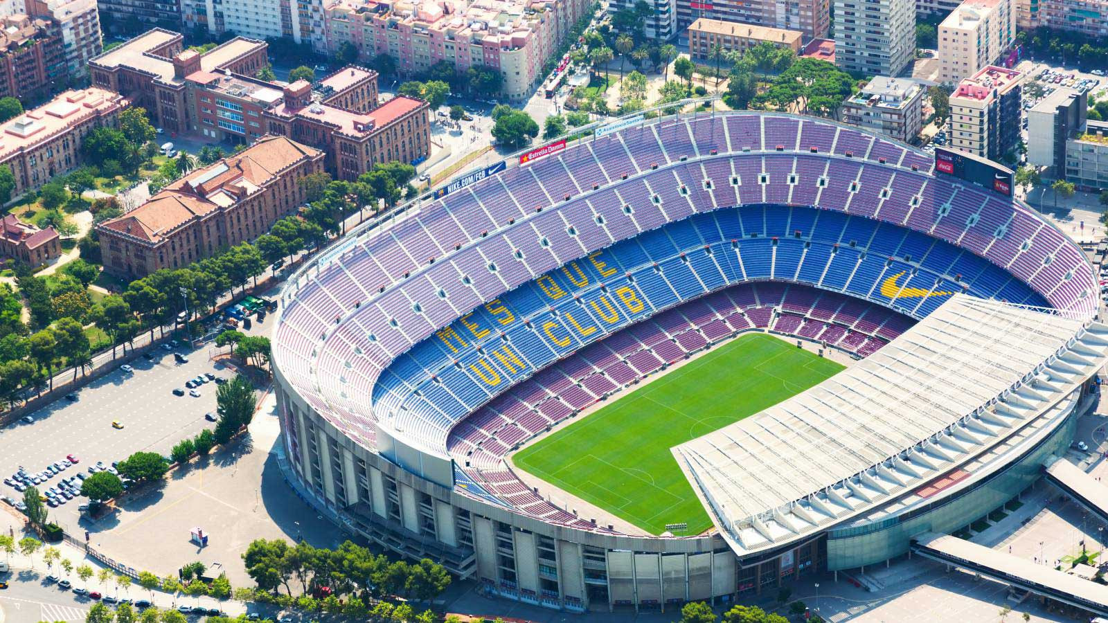 Una imagen desde el aire del Camp Nou / REDES