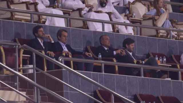 Mateu Alemany y Rafa Yuste ya tuvieron que negociar con Fernando Solanas y Arturo Canales en Doha / EFE