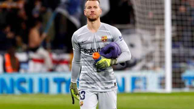 Neto en un partido con el Barça / FCB