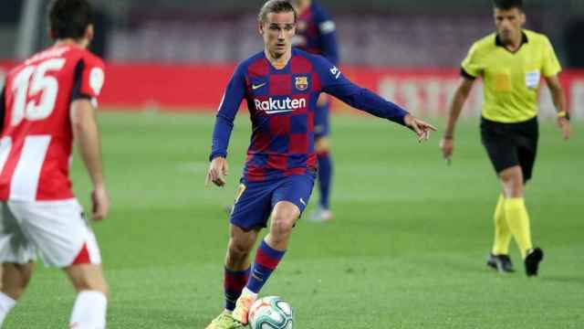 Griezmann jugando frente al Athletic /FCB