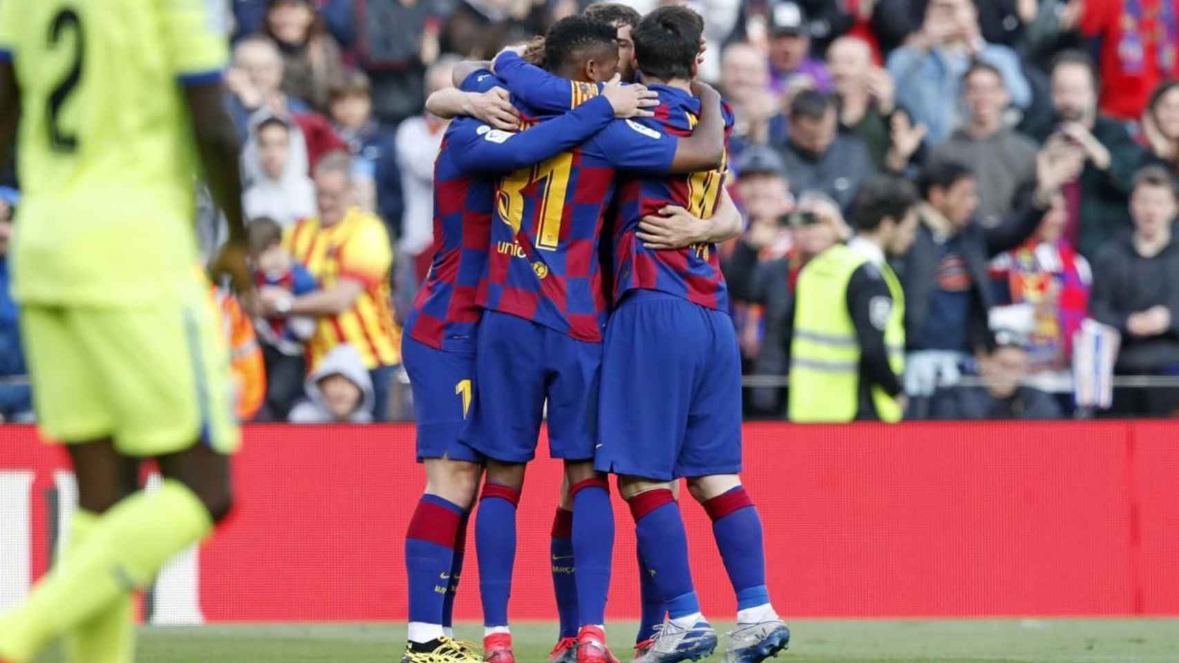 Los jugadores del Barça celebrando un gol / FC Barcelona