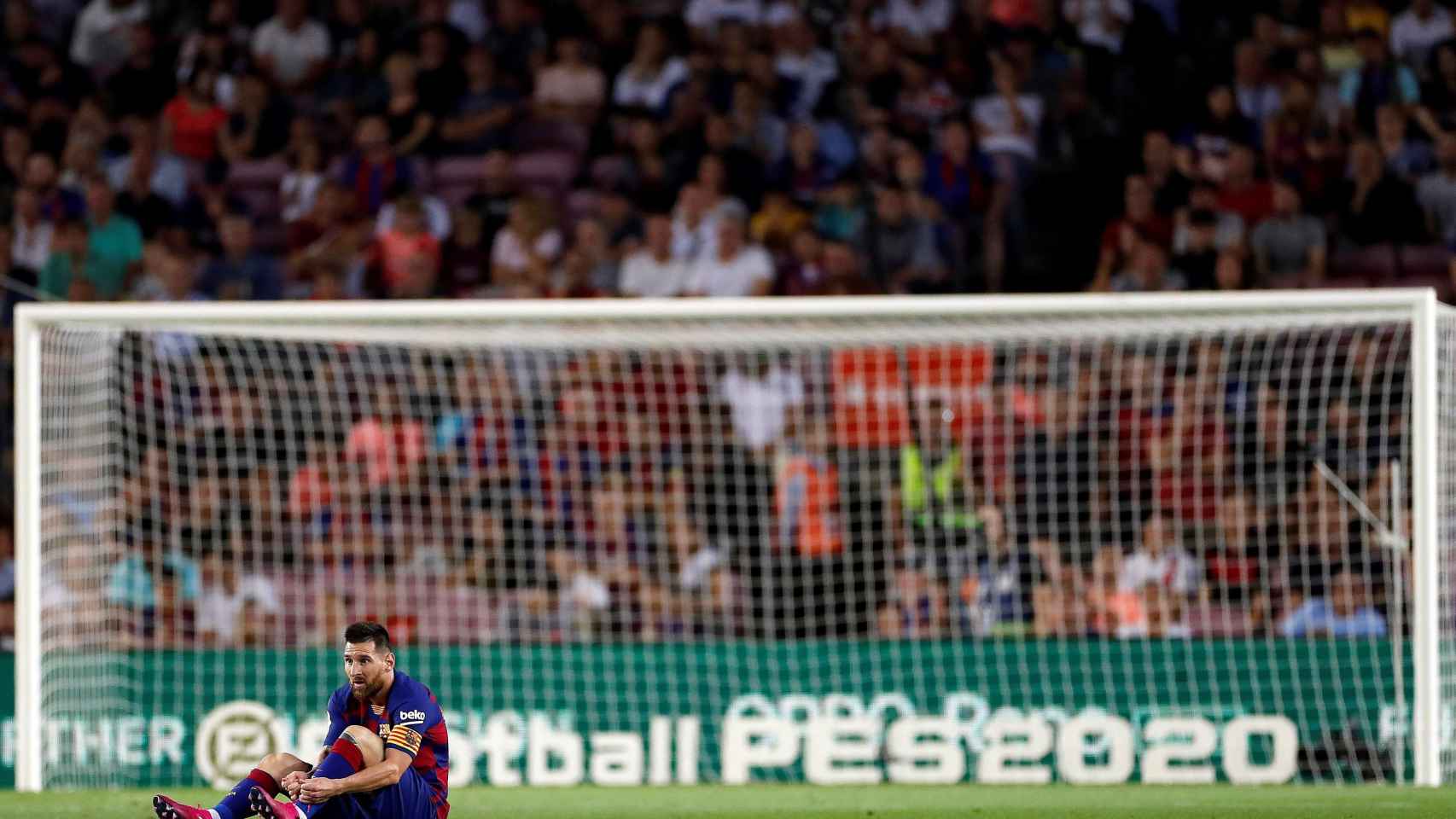 Una foto de Leo Messi durante el Barça - Villarreal / EFE