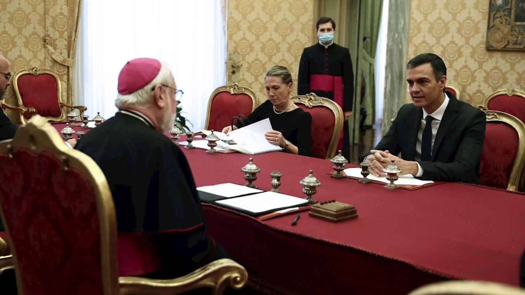 El presidente del Gobierno español, Pedro Sánchez, de visita en el Vaticano / EFE