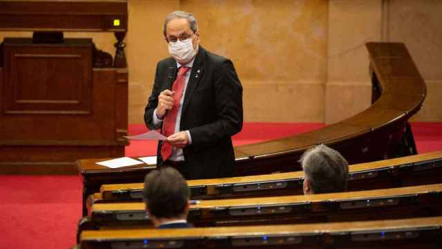 El presidente de la Generalitat, Quim Torra, en el Parlament / EP