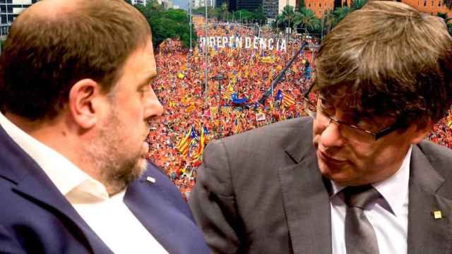Oriol Junqueras y Carles Puigdemont con una Diada del 11 de septiembre / CG