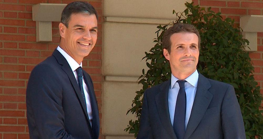 Pedro Sánchez (PSOE) y Pablo Casado (PP) en una foto de archivo / EUROPA PRESS