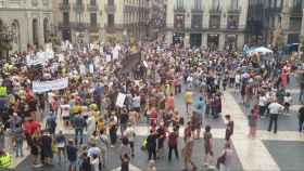 Una imagen de la manifestación de los vecinos de Barcelona contra el incivismo y la falta de seguridad / Twitter