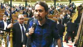 Pablo Iglesias, líder de Podemos, en una imagen de archivo en el Congreso.