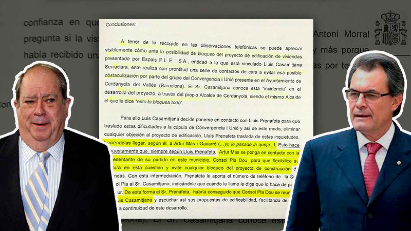 Según Lluís Prenafeta, la propia Consol Pla le habría dicho a Artur Mas que estaba dispuesta a ayudar a Casamitjana.