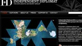 Web de Independent Diplomat, lobby contratado por la Generalidad