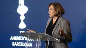 Ada Colau, en la presentación de la Copa América de vela en Barcelona en 2022 / EP
