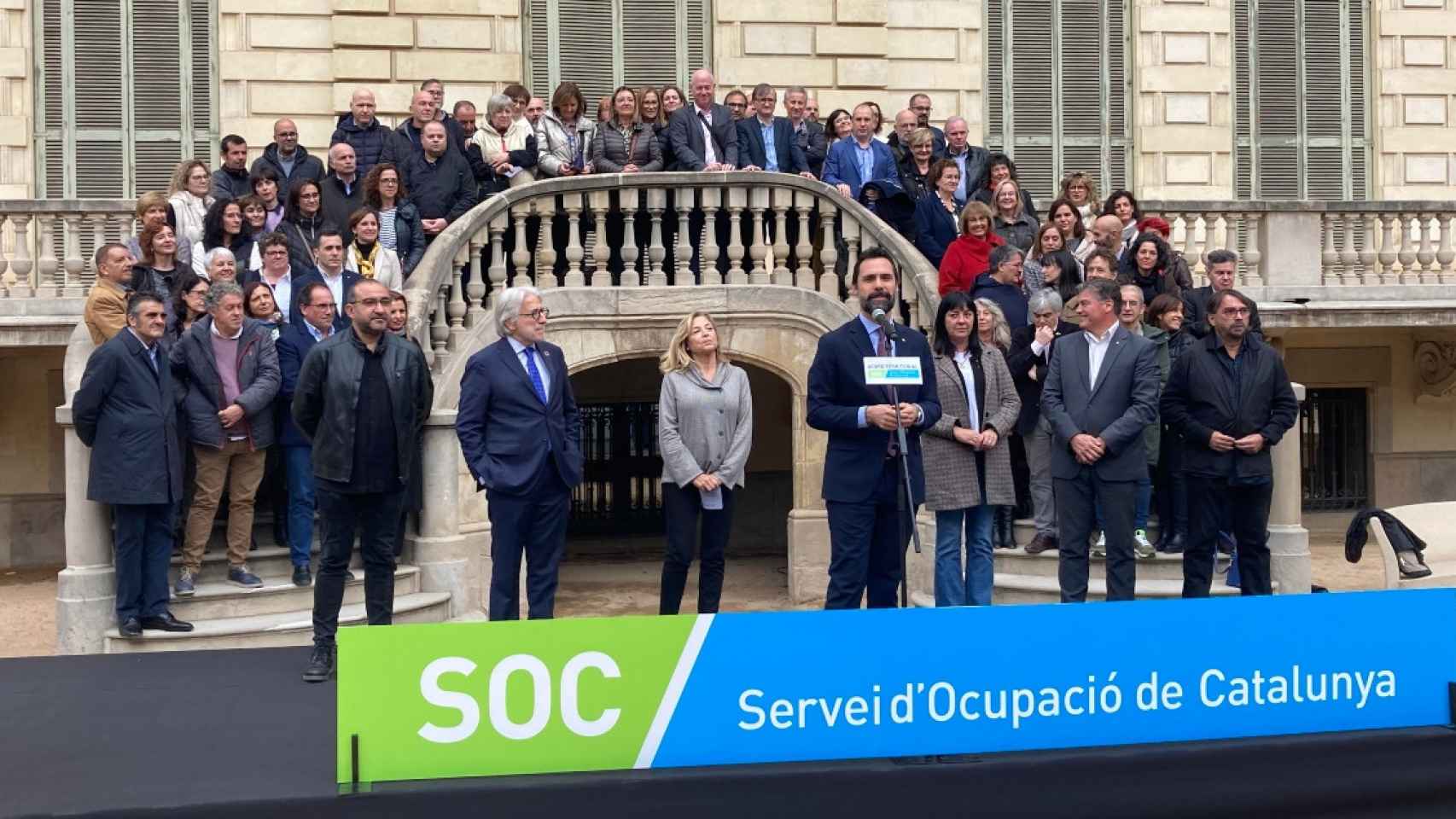 El consejero Roger Torrent presenta el nuevo SOC (Servicio de Ocupación de Cataluña) / EP