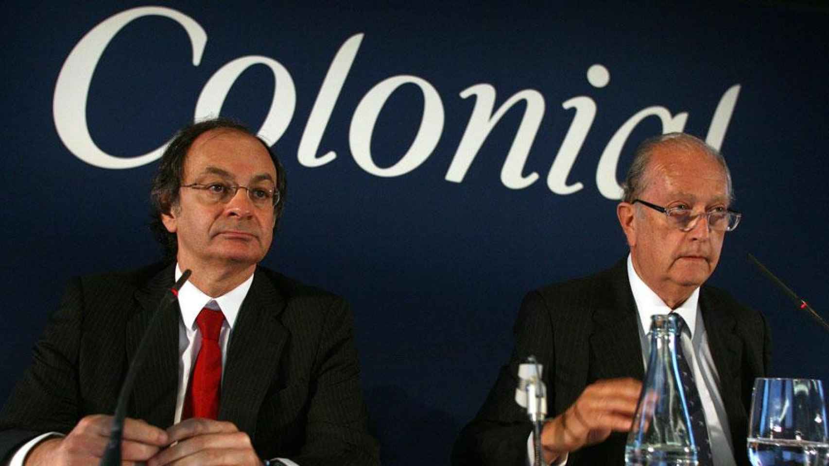 Juan José Brugera (d) y Pere Viñolas (i), presidente y consejero delegado de Colonial / COLONIAL