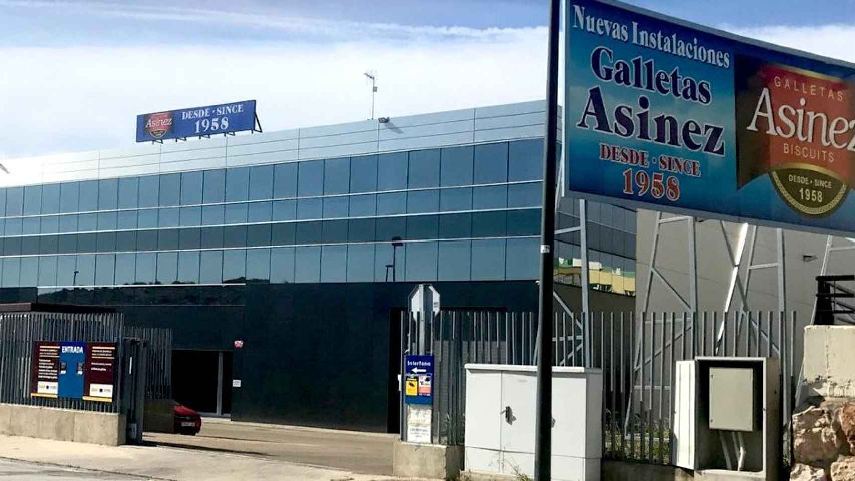 La fábrica de la empresa Galletas Asinez de Zaragoza