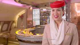 Una captura del vídeo de la primera clase de Emirates, que cuesta unos 12.400 euros de media / CG