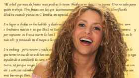 Shakira y la carta que ha recibido / FOTOMONTAJE DE CULEMANÍA