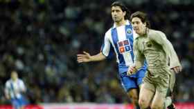 Messi en su debut contra el Oporto / EFE