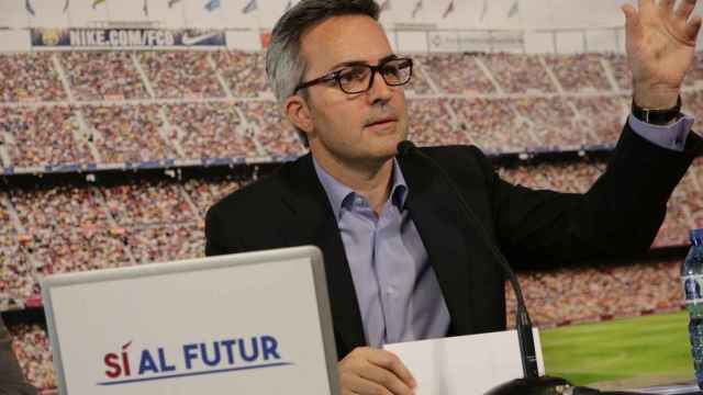 Una foto de Víctor Font en su precandidatura al Barça / ARA