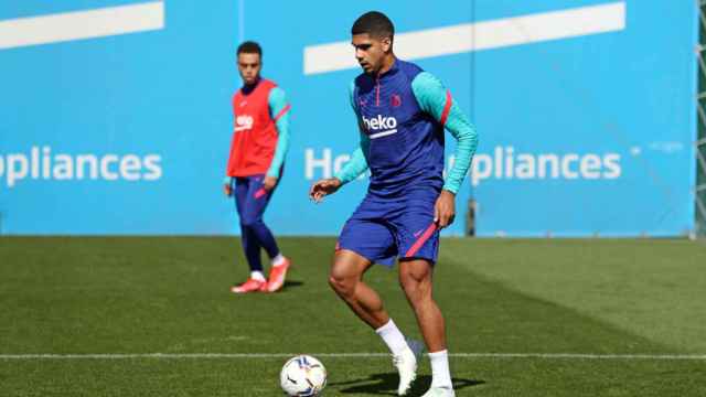 Ronald Araujo en un entrenamiento del Barça / FC Barcelona