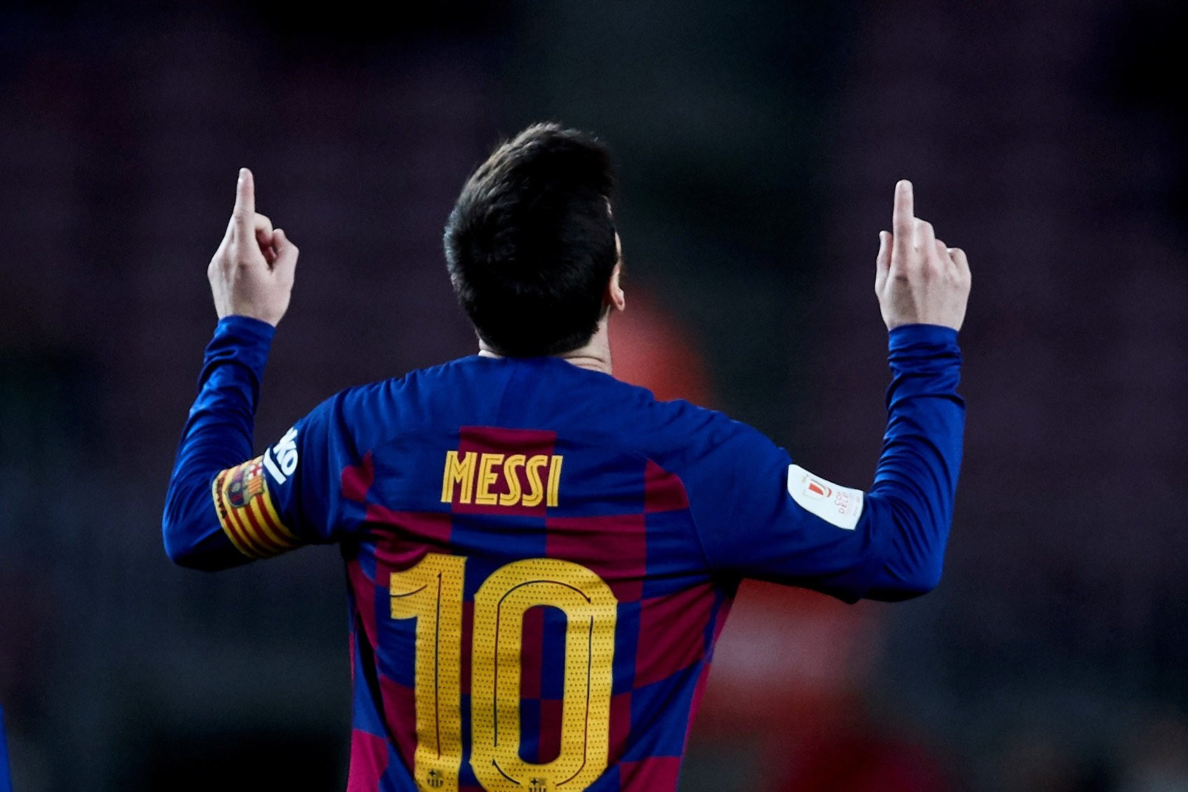 Messi celebrando su gol frente al Leganés / EFE