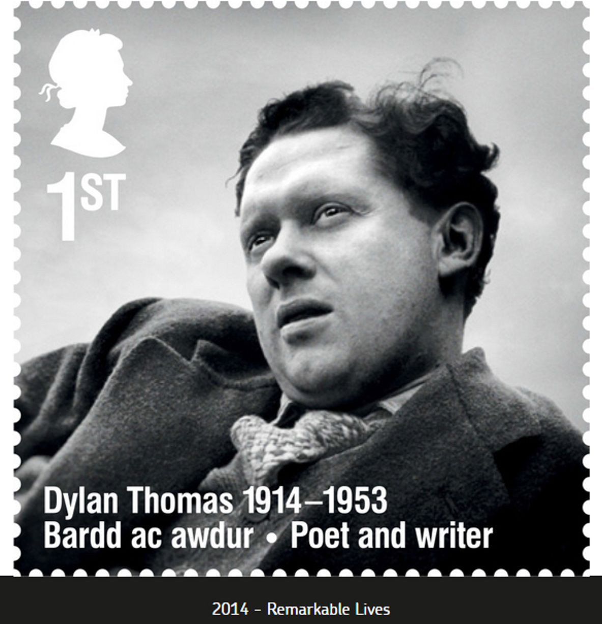 Sello británico dedicado a Dylan Thomas
