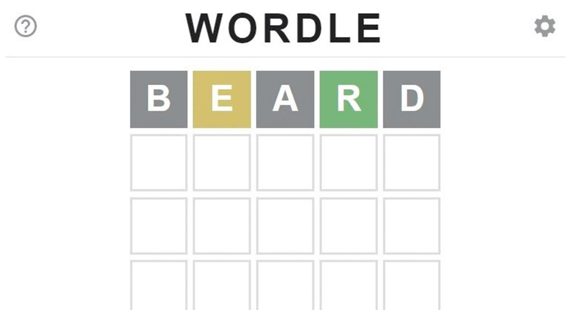 Una partida de Wordle