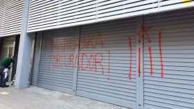 Ataque vandálico a la sede del PSC en Barcelona / CG