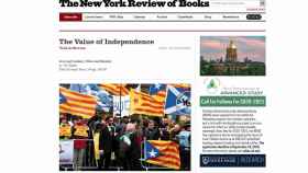 El New York Review of Books publica un artículo sobre Cataluña