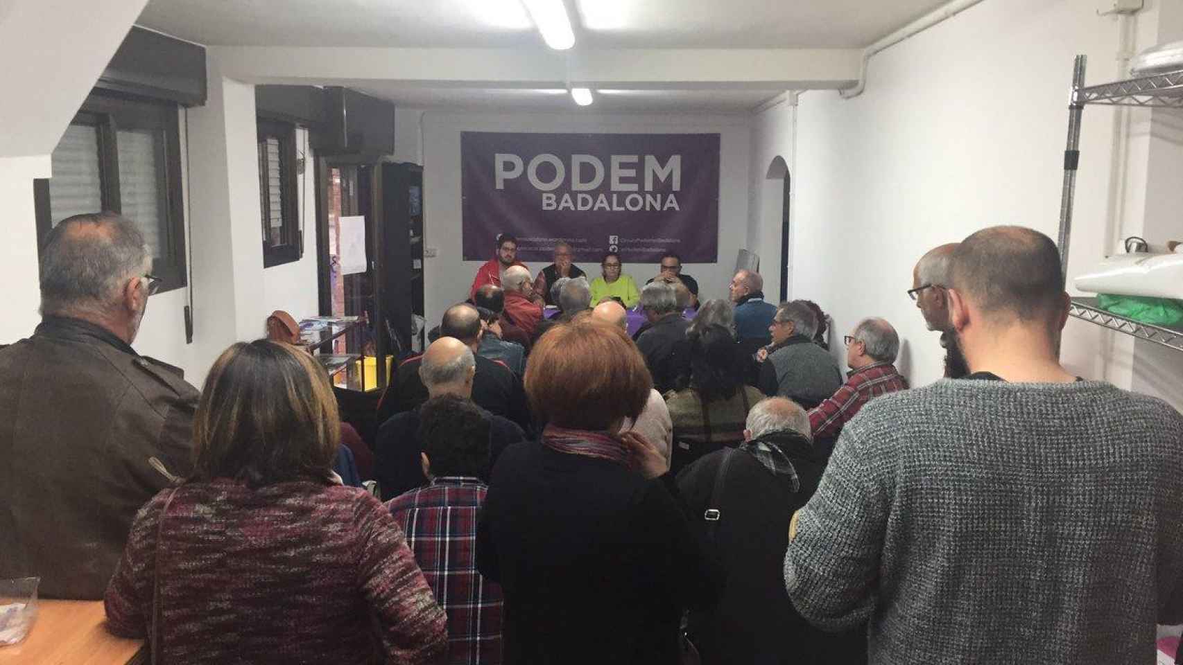 Asamblea del círculo local de Podemos en Badalona / TWITTER