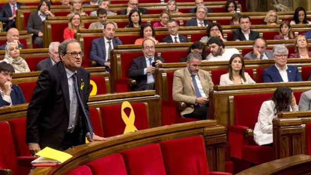 Quim Torra en el primer pleno de investidura / EFE