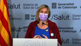 La consejera de Salud, Alba Vergés, hoy en la rueda de prensa del Govern / CG