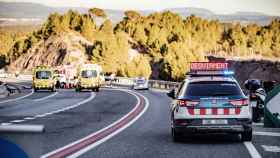 Efectivos de emergencias en un accidente en las carreteras catalanas / @transit