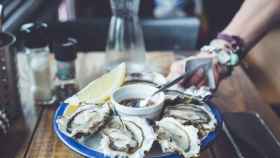 Plato de ostras
