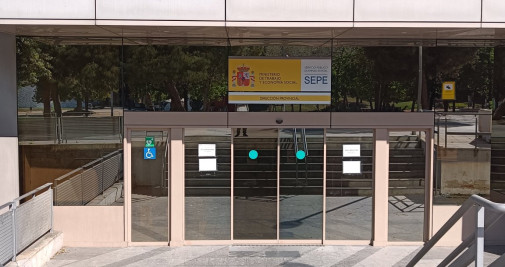 La entrada del SEPE en Barcelona, sin vigilancia / ADN SINDICAL