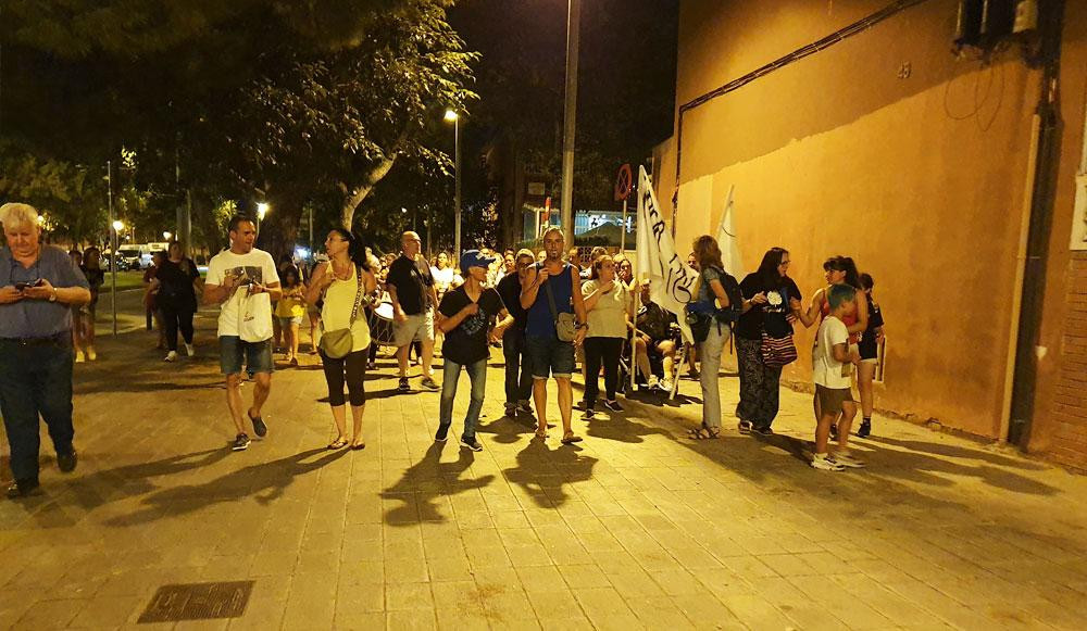 Imagen de una de las protestas contra la inseguridad en el barrio de Besòs-Maresme / CG