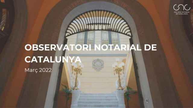 El Colegio de Notarios de Cataluña impulsa el Observatorio Notarial de Cataluña / COL·LEGI DE NOTARIS DE CATALUNYA