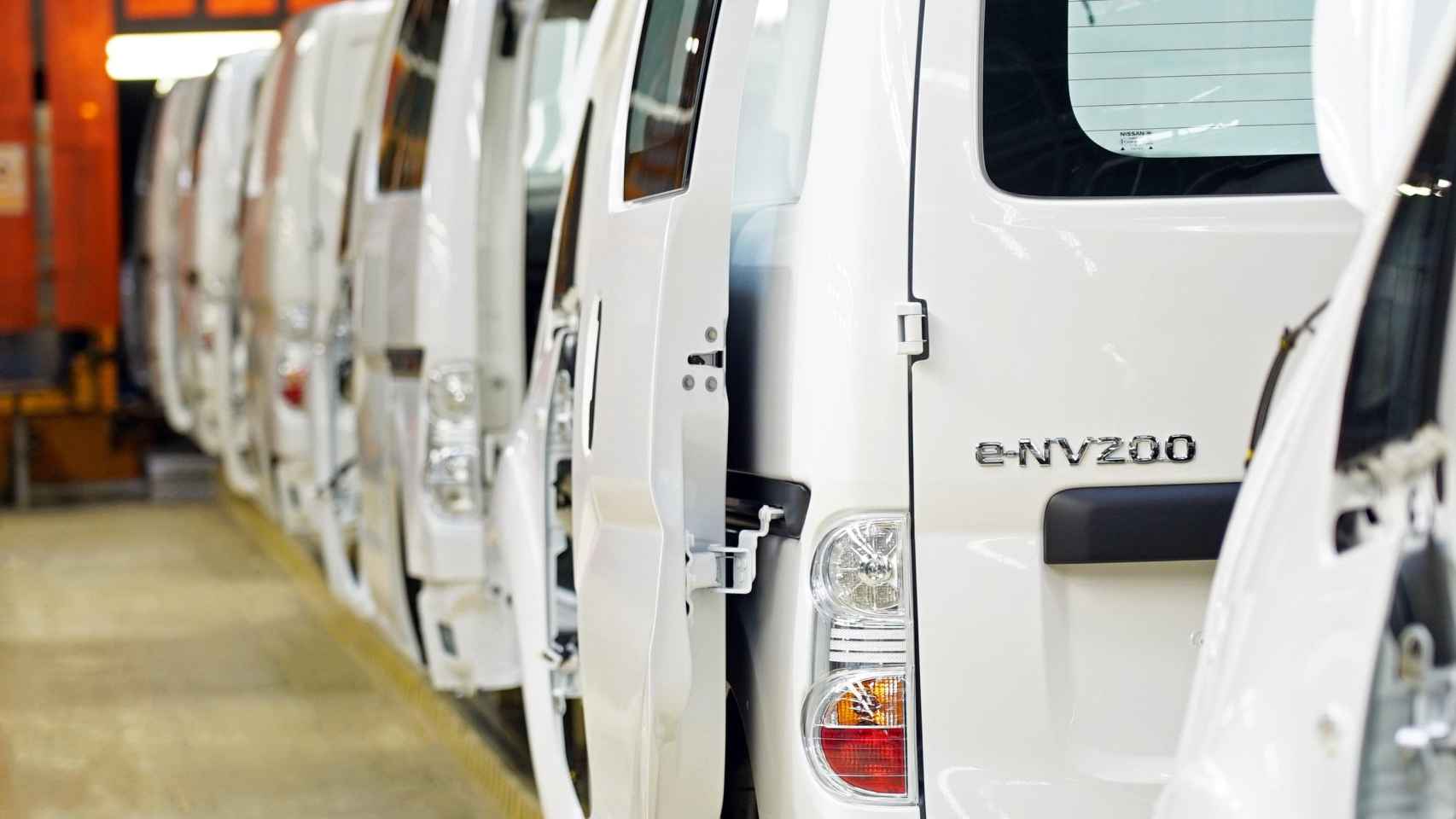 Cadena de montaje de las furgonetas e-NV200 de Nissan / EP