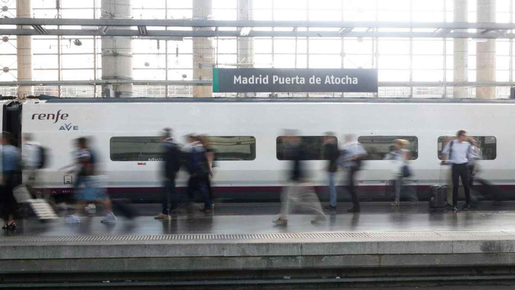 Estación de tren Puerta de Atocha, en Madrid