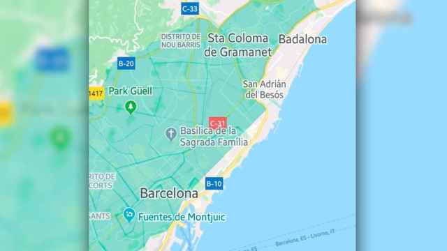 Imagen de la zona de reparto cerrada por Glovo en Barcelona / CG