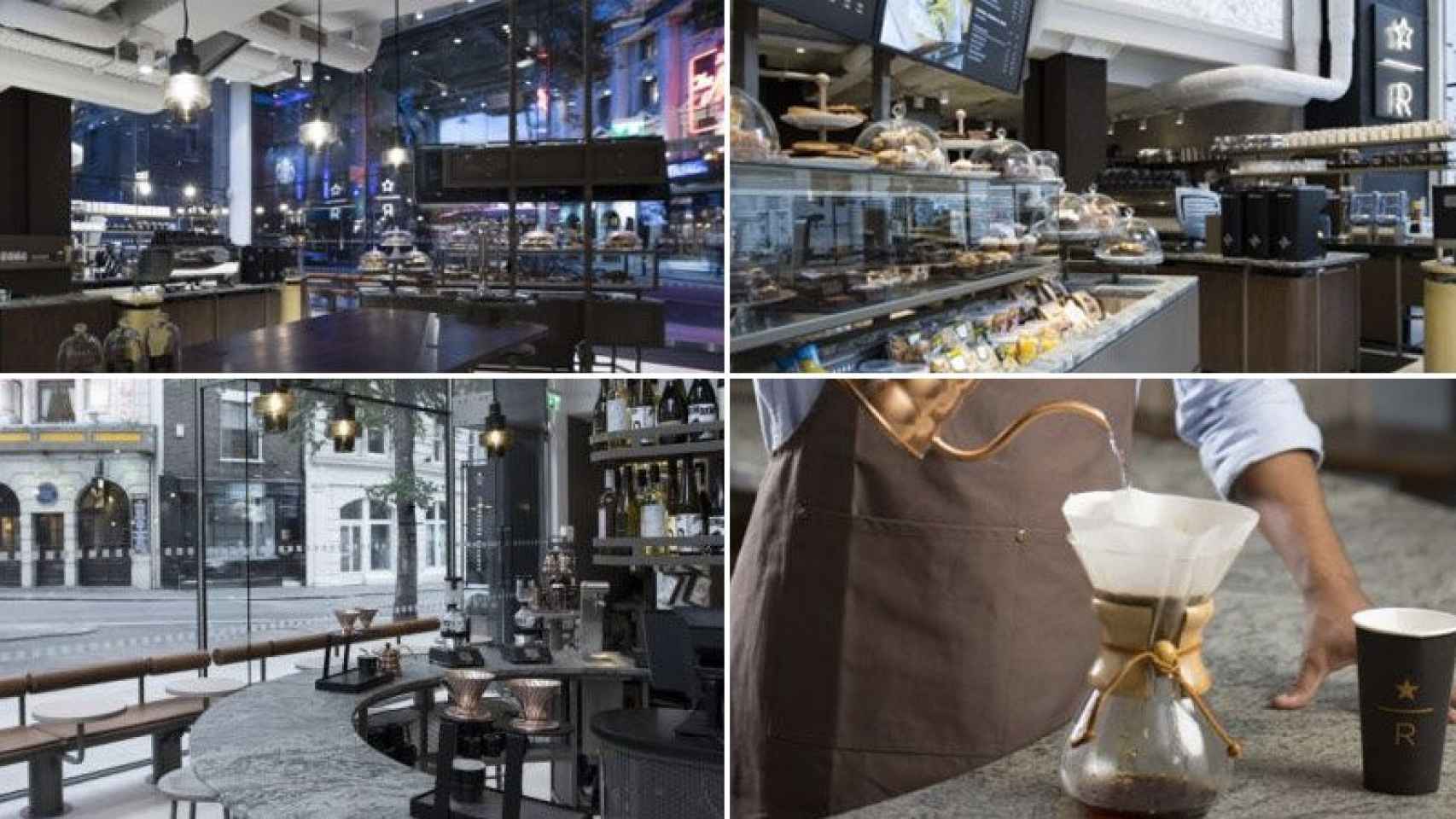 Imagenes de cafetería en la que Starbucks vende alcohol en Londres