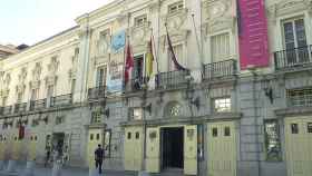 Fachada del Teatro Español, probablemente el más representativo de Madrid.