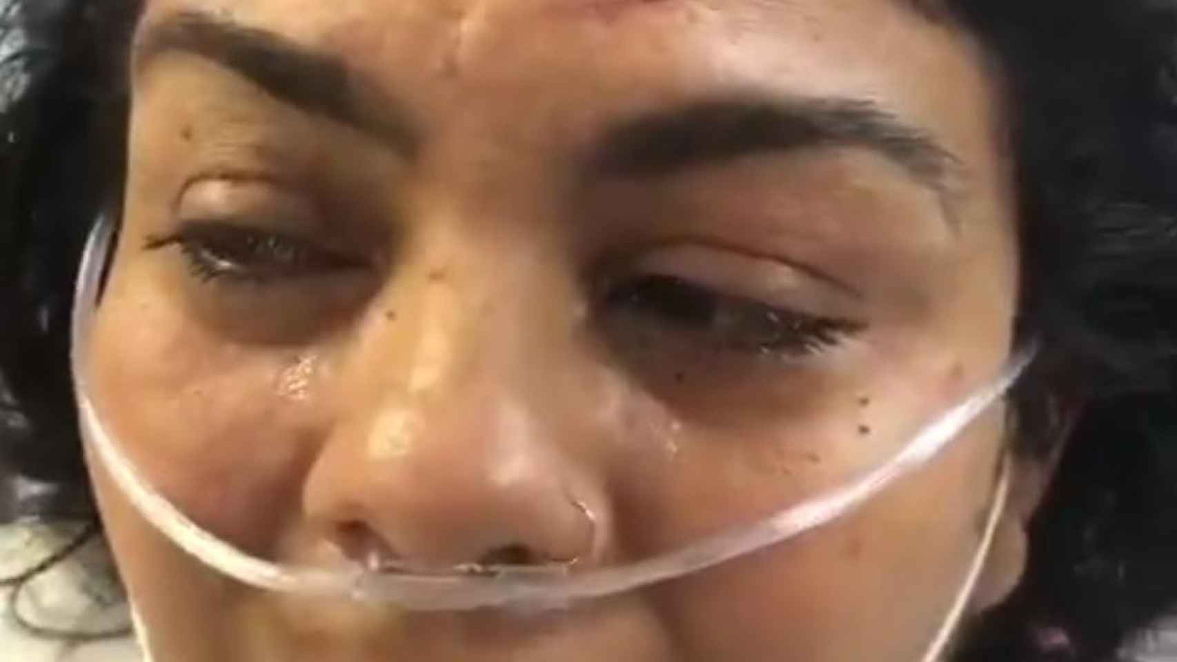 Saray Montoya, exconcursante de 'Supervivientes', en el hospital / INSTAGRAM
