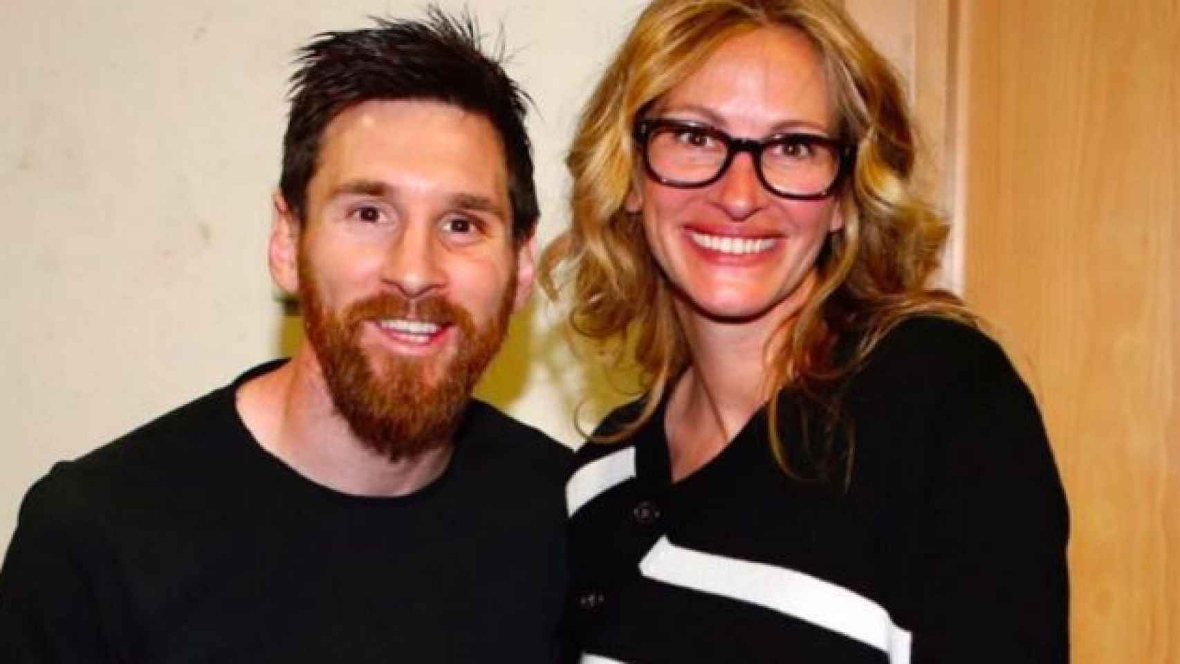 Julia Roberts también se rinde a Messi